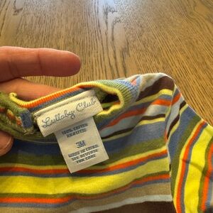 The Lullaby Club Multicolor Striped Long Sleeve Tee